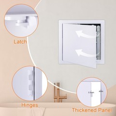 Plastic Access Panel 10×10 Inch for Drywall Ceiling Plumbing Wall Access