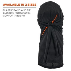 Ergodyne 8941L Bump Cap, Dreadlock Tube, Polyethylene, None Suspension, Fits New