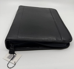 New Avery Powercase Black Leatherette Zippered 3-Ring Binder Organizer