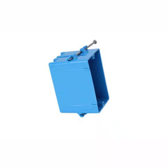 1-Gang 18 cu. in. Blue PVC New Work Electrical Switch and Outlet Box