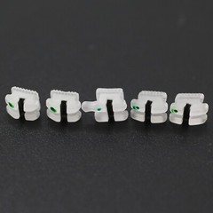 Dental Orthodontic Ceramic Brackets Metal Slot Roth MBT 022 018 3W/H 3M Clarity
