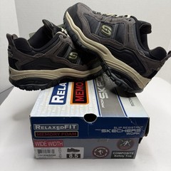 Skechers Work Soft Stride Grinnel Comp Toe Wide Men’s 8.5 Brown Black New