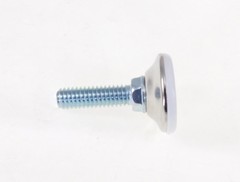 8 Pack Monaco 5/16-18 Non-Swivel W/Hex White Nylon Base Leveler MONO-31