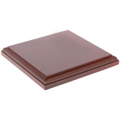 Plymor Fruitwood Square Wood Display Base, 6″ W x 6″ D x 0.75″ H