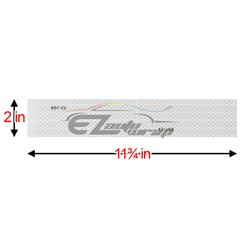 White DOT-C2 Conspicuity Reflective Tape Strip 1 Foot Safety Warning Trailer RV