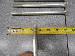 Carriage Bolt 7/16″ x 7.00″. Carriage Bolts. (LOT OF 7), Grade 2, Coarse. NOS!