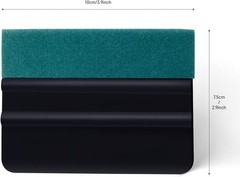 FOSHIO Vinyl Wrap Squeegee 4 Inch with Micro 3PCS Black Felt squeegee,