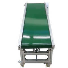 Inclined Belt Conveyor 59”x15.7” Transportation Machine Load 88Lbs 110V 120W