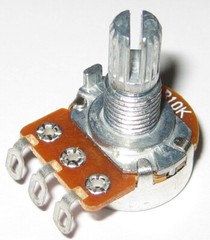 Linear ( B ) Taper 10k Ohm Potentiometer – 6mm (1/4″) Shaft – 1/8 Watt 10000 Ohm