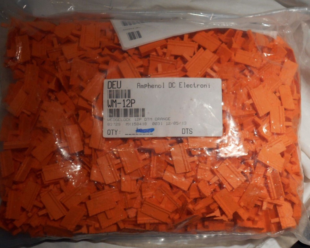 100 PIECES NEW, DEUTSCH WM-12P, DTM – Wedgelock, 12 Contact, Receptacle