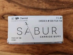 Dental Carbide Burs SABUR FG 4 10 pcs – 100 pcs USA Approved