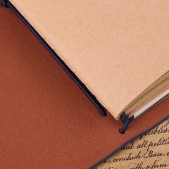 Classic PU Leather Notebook Personalized Journal (Dark Blue)