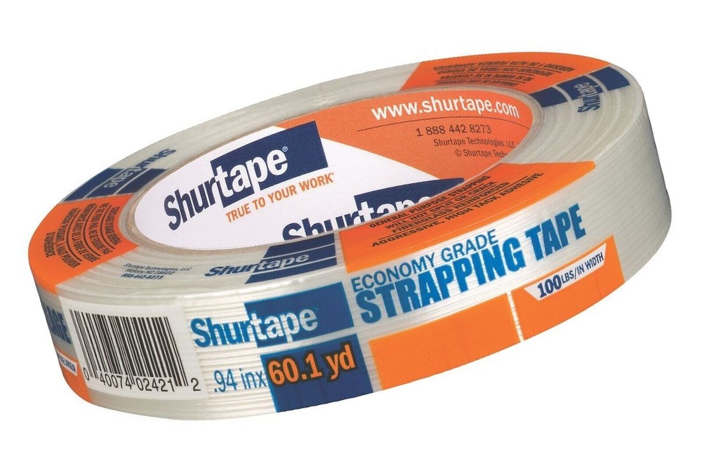 Shurtape GS 490 Economy Grade, Light Duty Fiberglass Reinforced Strapping Tape