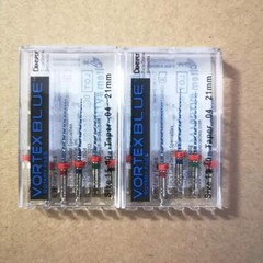10pk 21mm .04 Asst Vortex Blue Rotary Files Dentsply Tulsa Dental Root 15-40