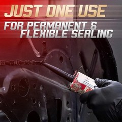 Seam Sealer Automotive Black Paintable Waterproof Polyurethane 10.5 oz