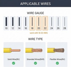 100Pcs 1/2/3 Pin Electrical Wire Connectors Kit Quick Splice Wire Connectors