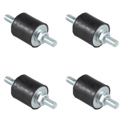 4pcs M8 Rubber Shock Absorber Anti Vibration Isolator Mounts Bobbins 30mm×30mm