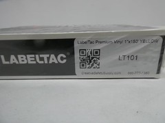 Labeltac LT101 Yellow Labeling Tape 1in X 150ft