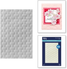 E3D-080 Woven 3D Embossing Folder from the Spring Sampler Collection by Simony