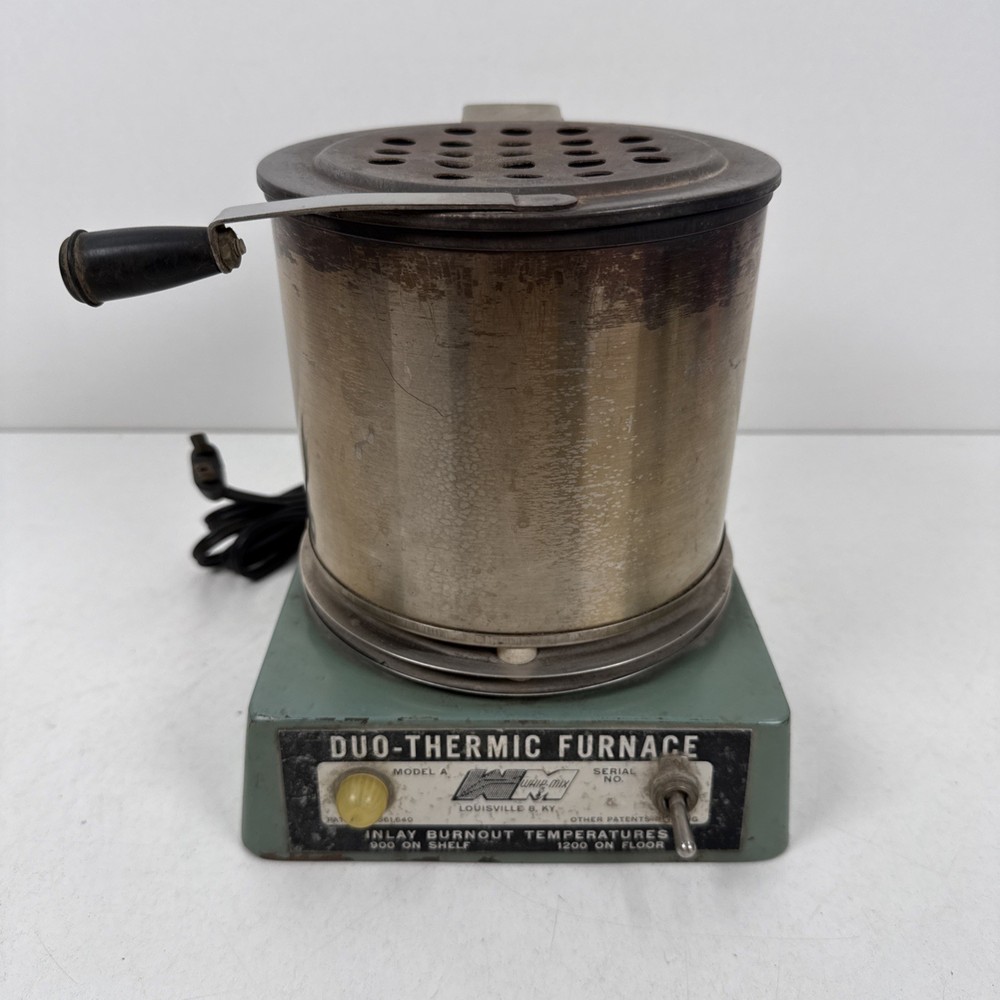Vintage Whip Mix Duo-Thermic Model A Dental Furnace Burnout Oven