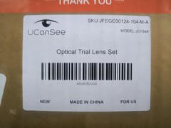 UCanSee 104pcs Optical Trial Lens Set Metal Rim Plastic Frame Aluminum Case