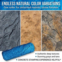 Concrete Texture Rollers, The “Original SBC” Weathered Flagstone Concrete Roller