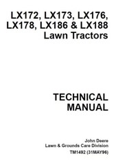 John Deere LX172 LX173 LX176 LX178 LX186 LX188 SERVICE Technical MANUAL – TM1492
