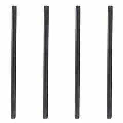 3/4 in. X 24 in. Black Pipe 4 Pack