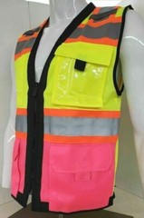 Pink Series High Visibility Pink Safety Vest Size Small – 2XL