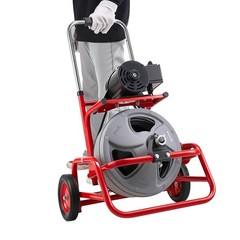 VEVOR Drain Cleaner Machine 75 FT x 1/2 Inch Manual Feed Sewer Auger 6 Cutters