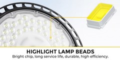 500W UFO LED High Bay Light Industrial Warehouse Factory Shop Bay Lighting