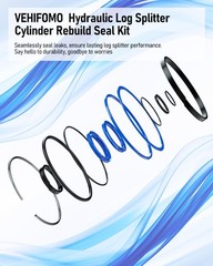 Vehifomo Hydraulic Log Splitter Cylinder Rebuild Seal Kit For 4.0Bore X 1.75
