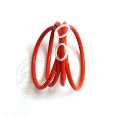 Food Grade O-Ring 5mm Cross Section 18mm-90mm OD Red Silicone Seals O-Rings