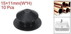 10pcs Hole Plug 1/2 Inch (12mm) Button Plugs Fit for 8mm Hole, Black