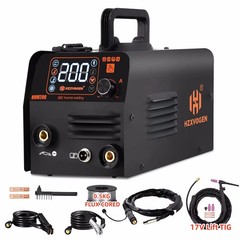 HZXVOGEN 3 in1 MIG/TIG/MMA Semi Automatic Welding Machine HVM200 Inverter Welder