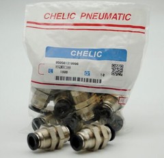 CHELIC SQMH-C3 8-8 Bulkhead union Push to connect Fitting (10 PCS PER BAG)