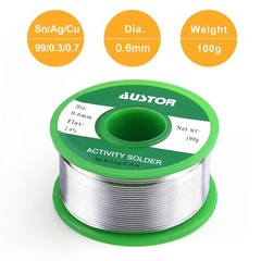 Austor 0.6Mm Lead Solder Wire Rosin Core