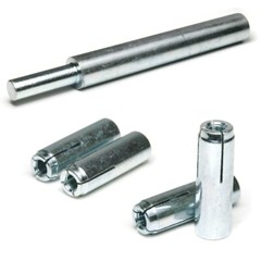 Concrete & Stone Masonry Drop In Anchors with Setting Tool Kits – Zinc Steel
