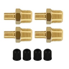 Portable Air Inflator Adapter 1/4″ NPT (M) to Standard for Schrader Valve (M)