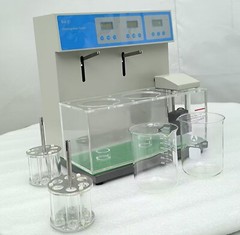 Double Cups Equipment Tablet Disintegration Tester 110V Brand New