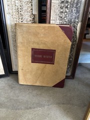 Vintage 1976 Visitors Register Guest Book Large Ledger Journal Partially Filled
