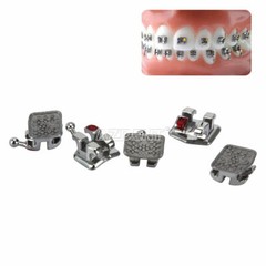 AZDENT Orthodontic Bracket Dental MIM Monoblock Braces Mini Roth.022 345 Hooks