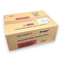 Progo 15 ct #7 Extra Large Poly Bubble Mailers 19×15 Inch Bubble Lined