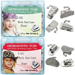 tubos de ortodoncia Orthodontic Buccal Tubes Roth MBT 022 1st 2nd Molar Tube