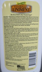 Absorbine veterinary horse liniment gel sore muscle & joint pain relief 12oz