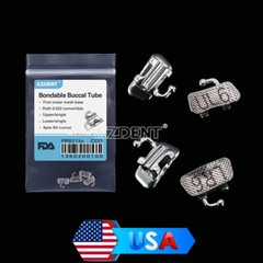 50 pack Dental Orthodontic 1st Molar Buccal Tube Roth .022″ Bondable Convertible