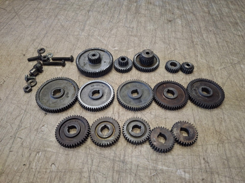 Vintage 6″ Lathe Atlas 618 Craftsman 109 Change Gear Lot Set 1/2″ Bore