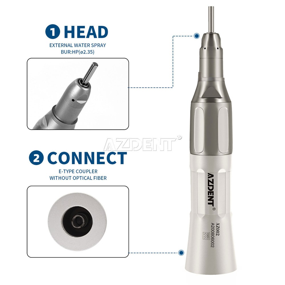 Dental Kit pieza de mano alta y baja velocidad turbina fibra óptico LED AZDENT