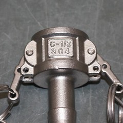 (2) USA Sealing Cam And Groove Fitting BULK-CGF-287, 1/2″ Coupler Type C, 304 SS