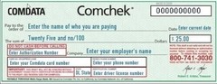 BLANK Green COMDATA Comchek – Size 50 Pack – COMCHECKS *FREE SHIPPING*